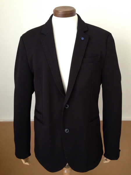 【美品】ZARA MEN テーラード ジャケット XL相当　黒　ブラック