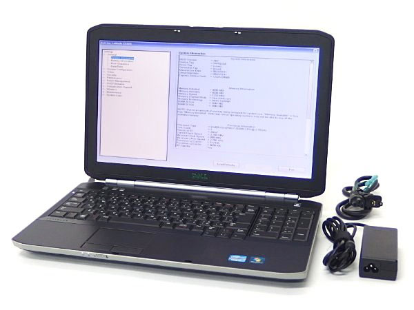 □☆DELL ノートPC Latitude E5520 Core i7/4GB/250GB BIOS OK ノート