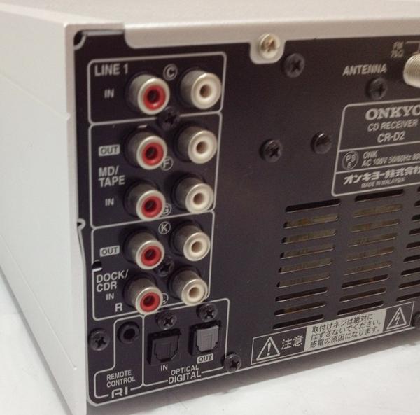 △ONKYO オンキョー CD/FMチューナーアンプ CR-D2 中古品△ ONKYO