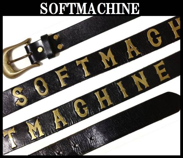SOFTMACHINE ソフトマシーン レザーベルト ジャケット デニム M