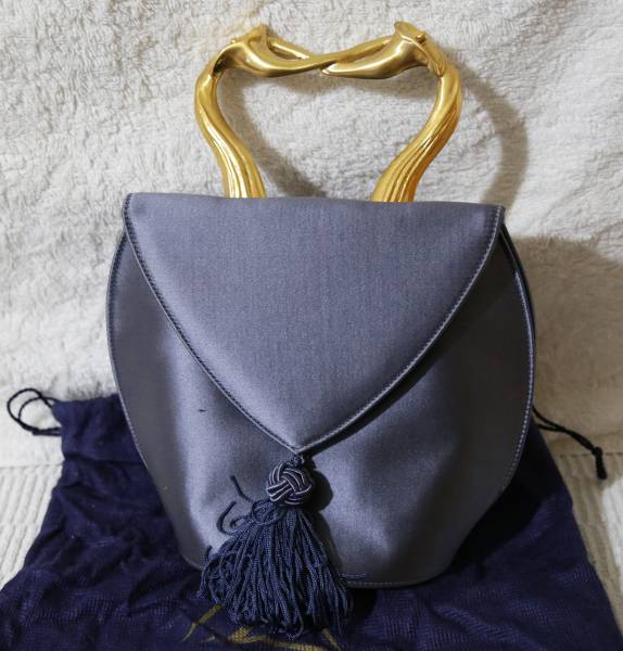 Arte Lavoro★アルテラボーロ★ハンドバッグ★薄青