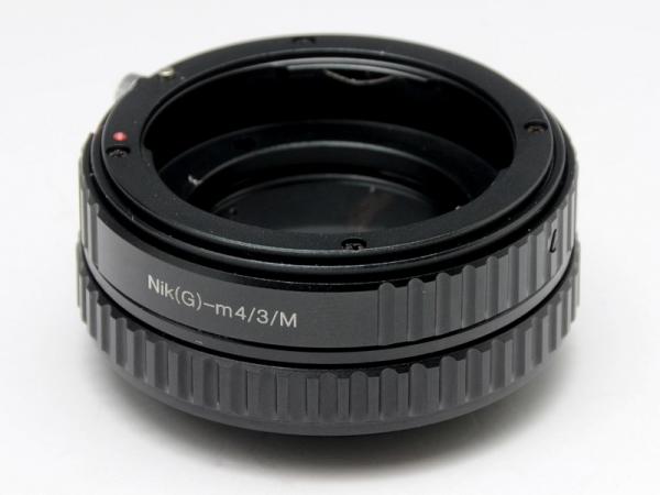 ニコン F (G) → M4/3 マクロヘリコイドアダプター