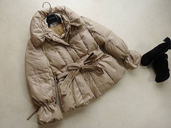 LIBORALリベラル◆大人可愛い！リボンダウンコート　40