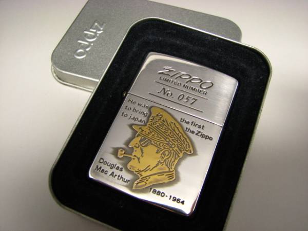 □zippo□ 未使用 マッカーサー 銀仕上げ 500個限定 1993年 ZIPPO