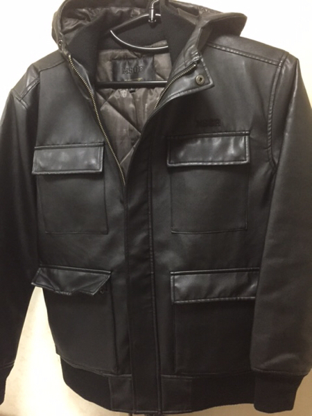 (美品)MSGRメッセンジャー革ジャン(L)合皮 定価80，000円