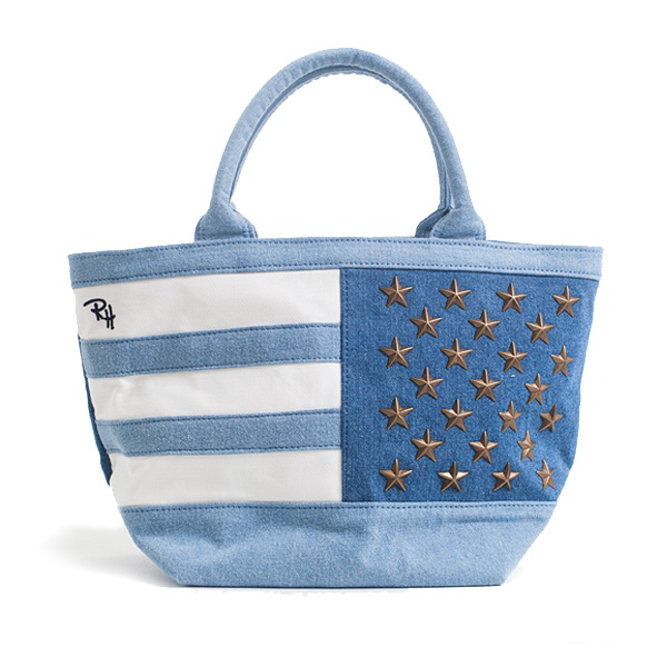 ロンハーマンBLUE STUDS TOTEスタッズ トートバッグ 美品ロンハーマン 