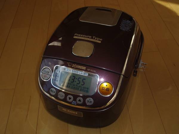 象印 圧力IH炊飯ジャー NP-RC05 3合炊き ワインレッド 動作品 象印 ｜