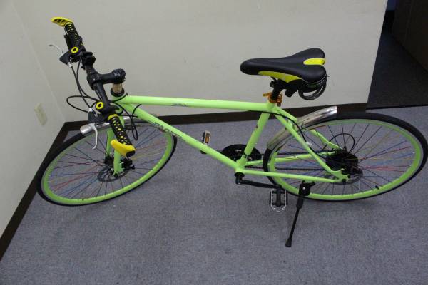 新品 26インチ ロードバイク 黄色 ライト付き イエロー 激安