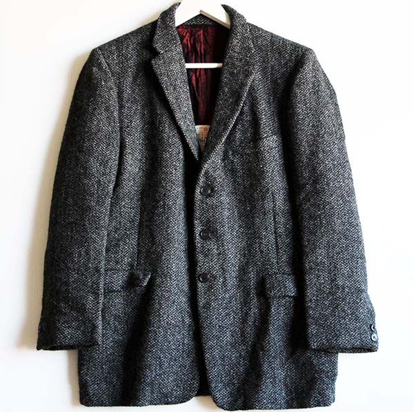 日本公式品 ☆60's ハリスツイード 3つボタン テーラードジャケット