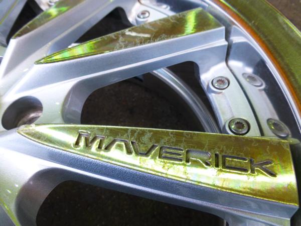 特価 中古アルミ Weds MAVERICK010S 18x8J+52 5H114.3 4本