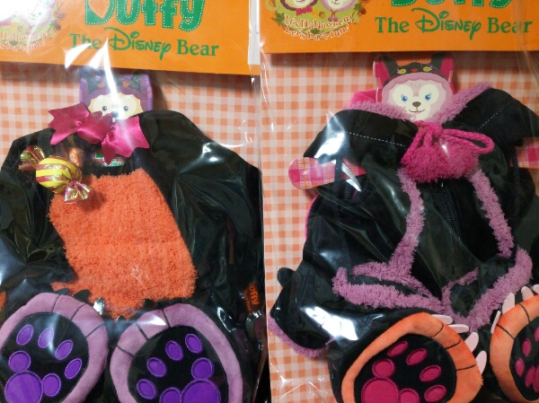 ダッフィー　シェリーメイ　ハロウィン　コスチューム　コウモリ　黒猫　レア　貴重 ダッフィー シェリーメイ ハロウィン コスチューム コウモリ 黒猫 レア