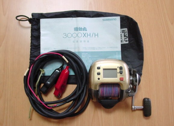シマノ電動リール電動丸3000H超美品OHメンテナンス済み 新品の電源コード付き シマノ電動丸3000H シマノ 電動丸 電動リール 3000H 箱付き 【公式通販】