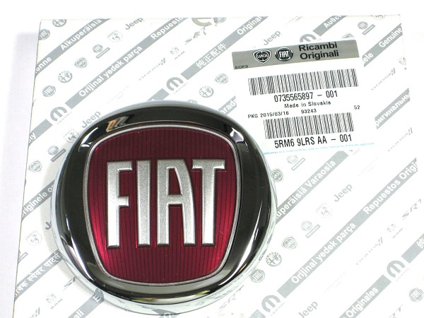 FIAT純正500 Anniversarioエンブレムセット(フロント&リア)シリーズ4用 