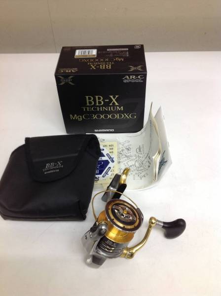 美品】 シマノ 09テクニウム MgC3000DXG シマノ 09 BB-X リール
