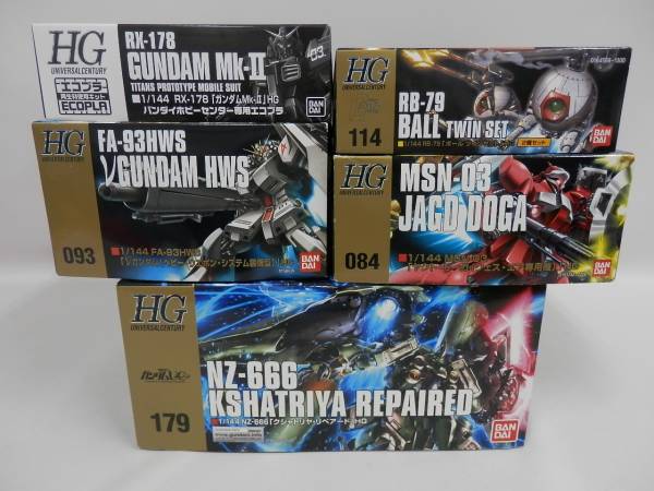72B415□HG ガンプラ 未組立5点セット クシャトリヤ ヤクト 他