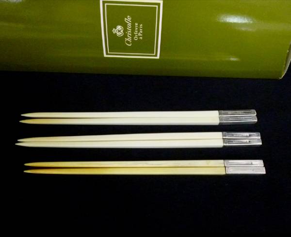 新品未使用】クリストフル 箸2膳セット 食洗機対応