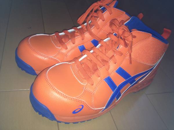 asiics 安全靴FIS35L　オレンジ/ブルー　ほぼ新品