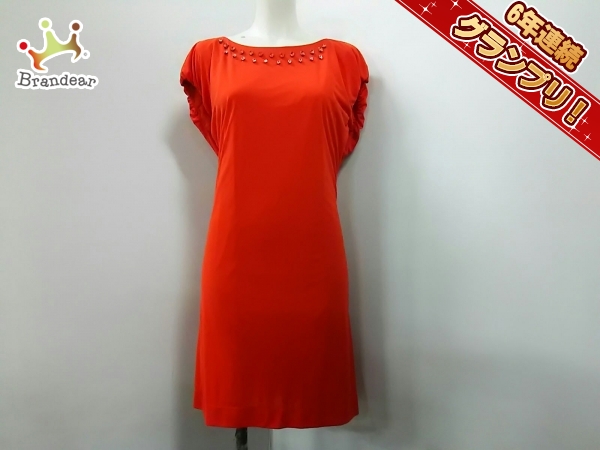 ナネットレポー ワンピース 2 レディース 美品 レッド×クリア