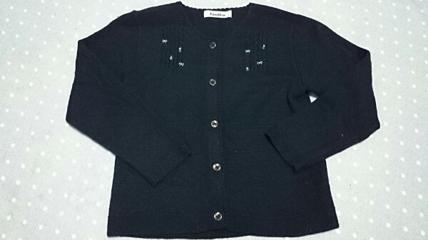 ■ファミリア■ニットカーディガン120美品 お受験 結婚式 発表会