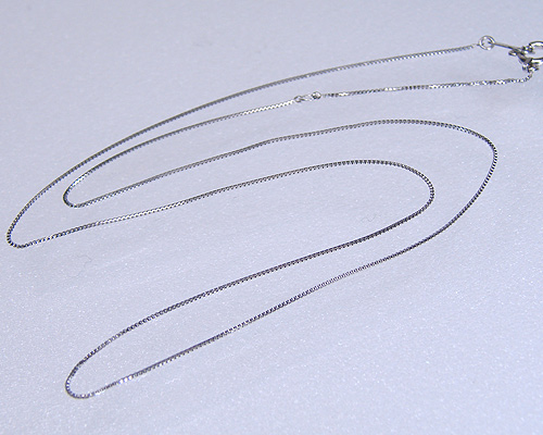 【送料無料】プラチナベネチアチェーン40cmネックレス