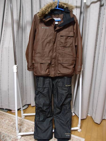 Columbia/コロンビアチタニウム/メンズスノーウェア上下セットM