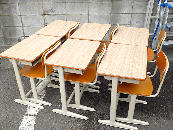 IU5 アイリスチトセ 学校 教室 机・椅子6セット 120～165ｃｍ