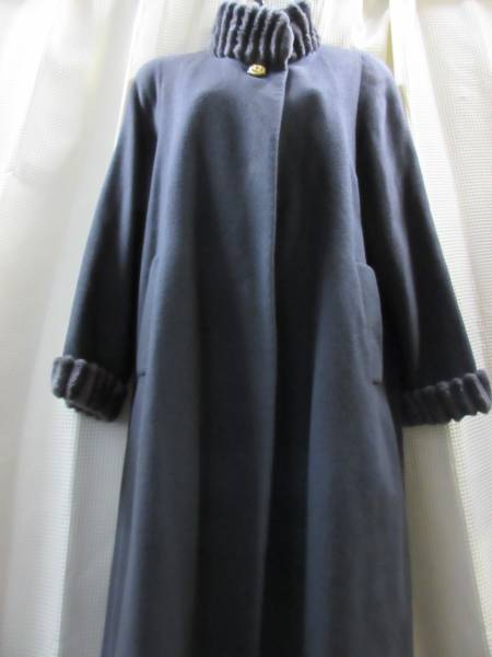 カシミヤ ヌートリア コート 美品 DASIST 9号 定価約12万