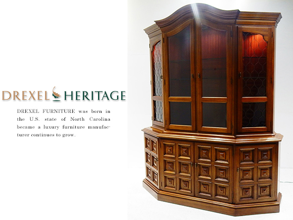 □S776/展示品/DrexelHeritage/ドレクセル/130万/飾り棚/最高級 Drexel