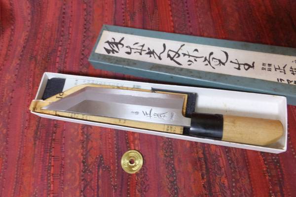 銘刀 正本 練出光刃味覚生 鰻割き 特殊包丁格安 銘刀正本練出光刃味覚