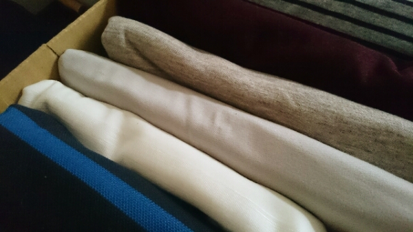 ニット生地まとめて 1.5m×7枚セット 無地 ボーダー