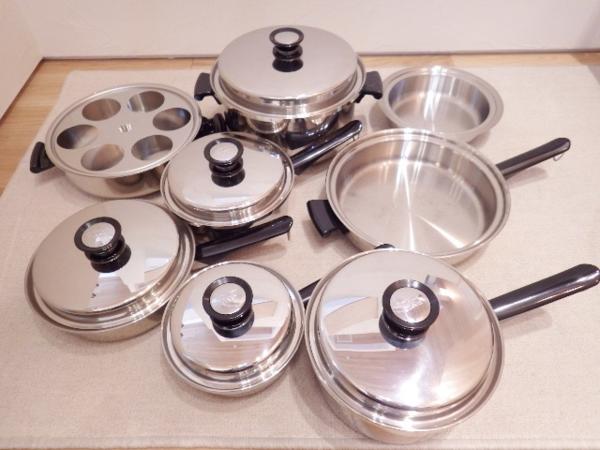  Queen ステンレス鍋セット 調理器具 Amway Queen アムウェイ クィーン ステンレス 鍋 セット 住まい