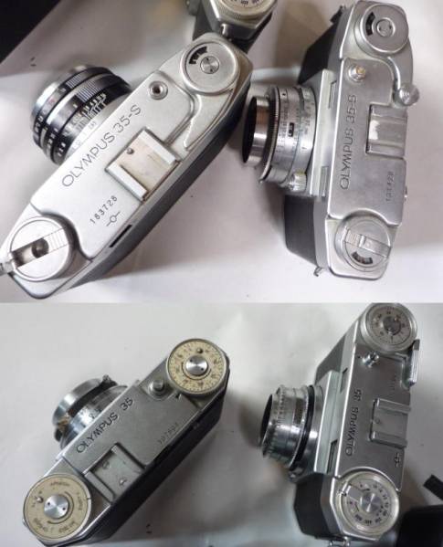 レトロカメラ 4種 OLYMPUS 35 35-S 現状渡し カメラ、光学機器