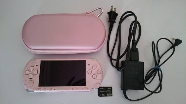 PSP3000 ブロッサムピンク(箱、説明書なし)+ソフト