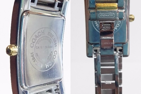 美品，COACH コーチ，レキシントン，レディース 腕時計，ステンレス