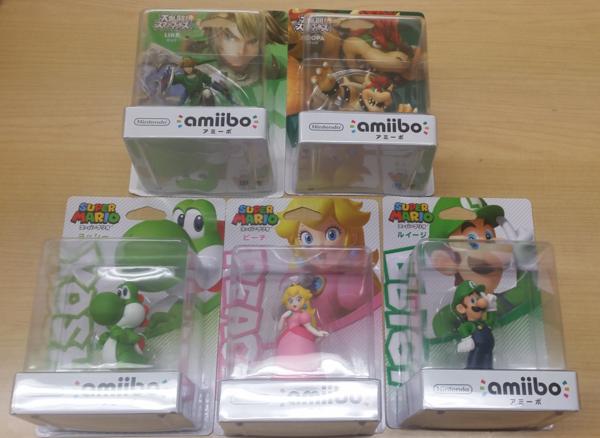 ●250　【amibo】アソート5個 クッパ リンク ルイージ ピーチ 他