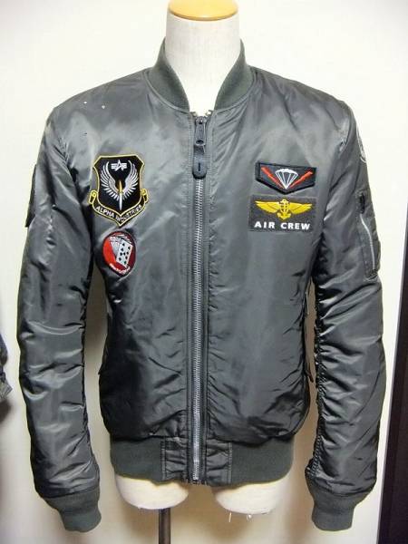 ALPHA.タイトフィットMA-1ジャケットXL.THUNDERBIRDkadoyavirex