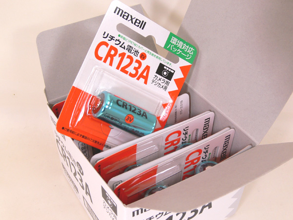 送料無料♪国内一流メーカー リチウム電池◆CR123A◆50個
