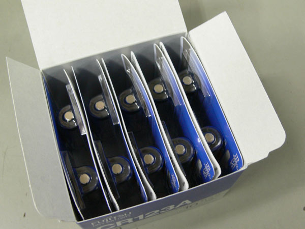 送料無料♪国内一流メーカー リチウム電池◆CR123A◆50個