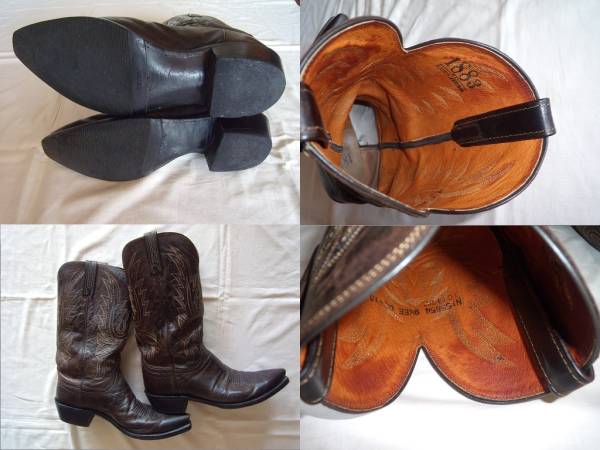 ◇◇Lucchese ルケ-シ- ウエスタンブーツ 9，5EE 27，5cm 牛革◇◇