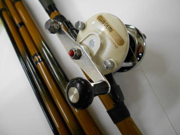 魚影観★中通し竿★シマノリール付★竿の程度良