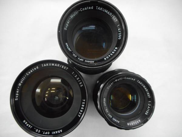 ▽ペンタックス PENTAX 6x7▽レンズ3本＋付属品 中判 フィルムカメラ