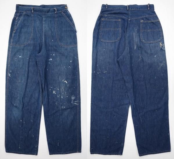 50's STOCKTON OF DALLAS デニム ランチパンツW31/ビンテージ