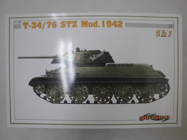 未組サイバーホビー1/35 T-34/76 STZ Mod1942/ソ連 中戦車[梱0.1