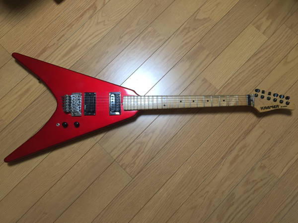 JK-6000 フライングV | KRAMER - 希少Kramer Guitar メタリックレッド