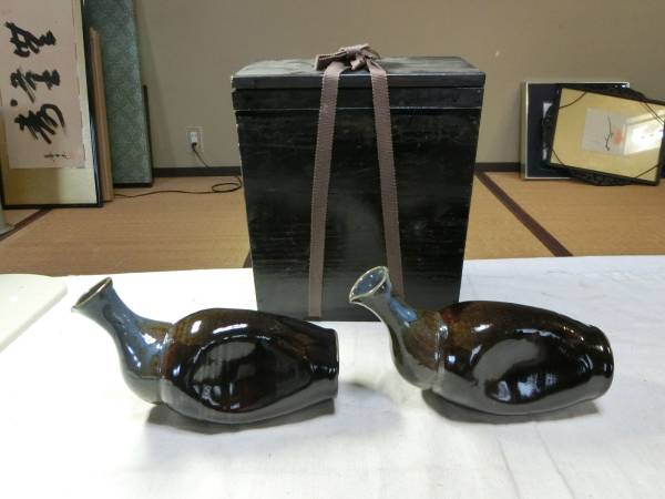 越中小杉焼鴨徳利 工芸品 陶芸 【公式通販】