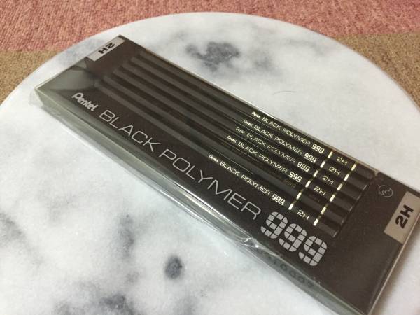 ★新品★ぺんてる　BLACK POLYMER 999　2H 12本★