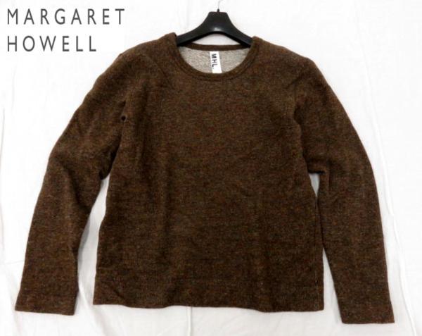 美品★マーガレットハウエル ラウンドネック長袖ニット/セーター