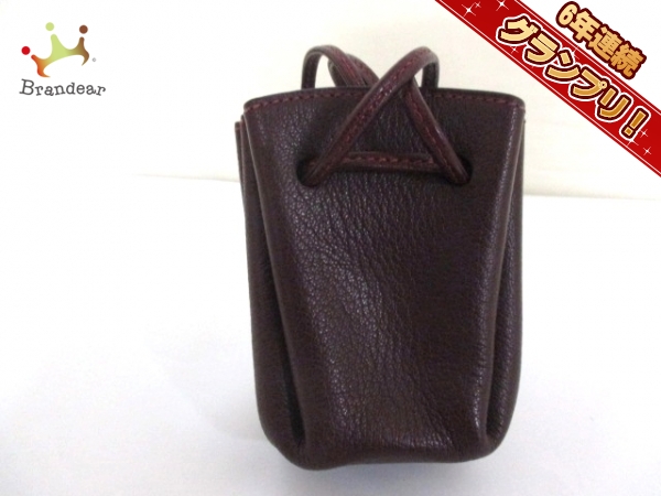 エルメス ポーチ 新品同様 ベスパ ルージュアッシュ シェーブル