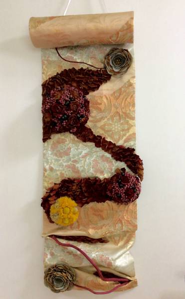 和風掛け軸フラワーアートインテリア