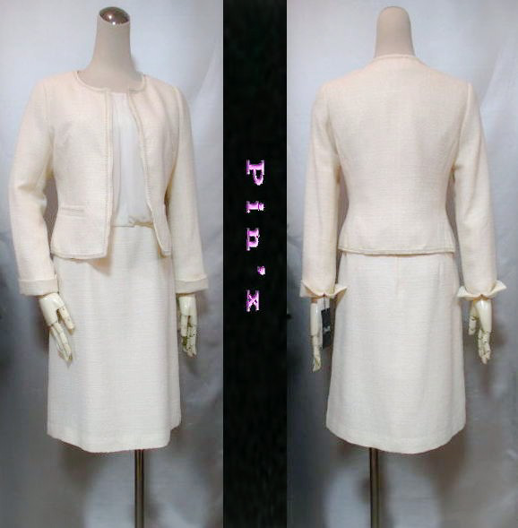 新品11号★ベージュ★入学式・入園式★ツイードのワンピース